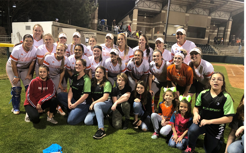 Team Crossfire at a SHSU Game